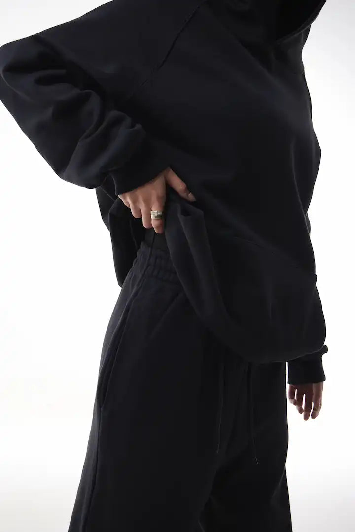Person wearing a black Gravity Joggers